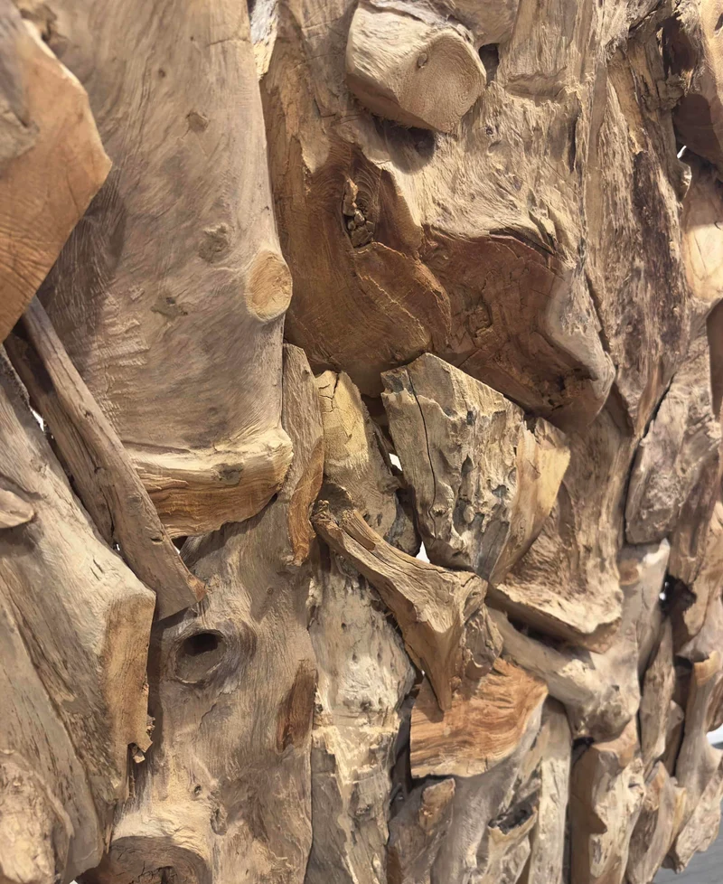 Séparateur de Pièce Artisanal en Bois Flotté Naturel