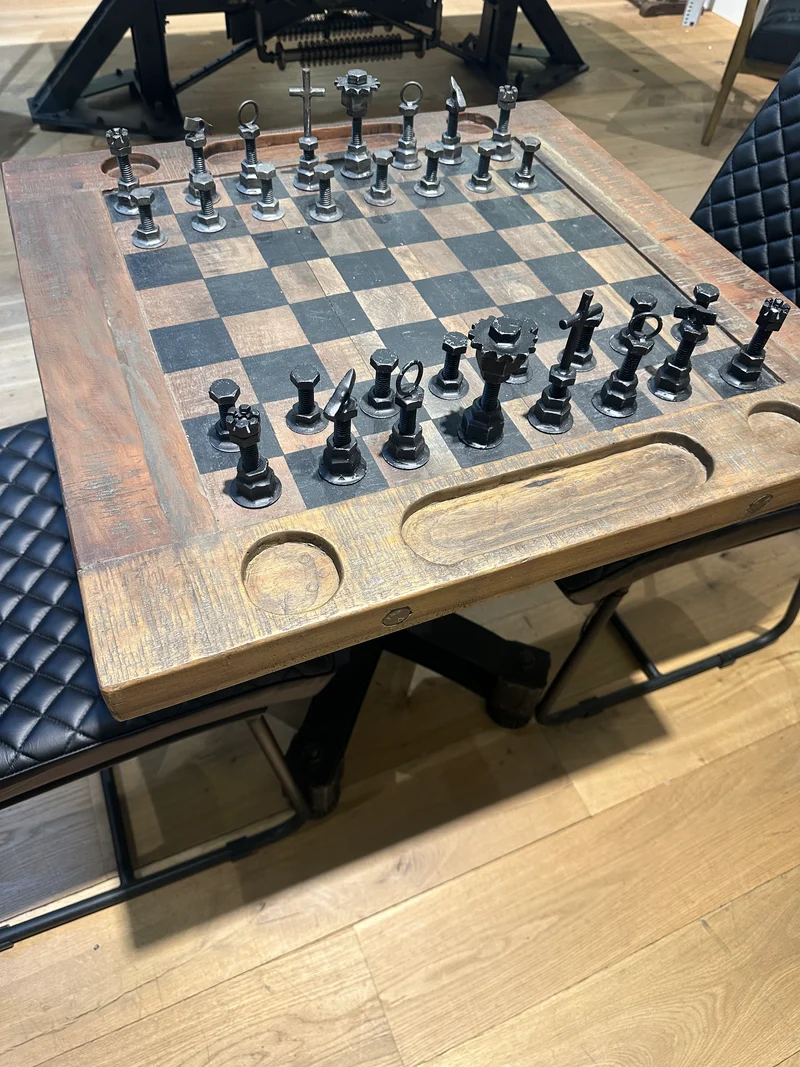 Table d'Échecs de Luxe "Échiquier Impérial"