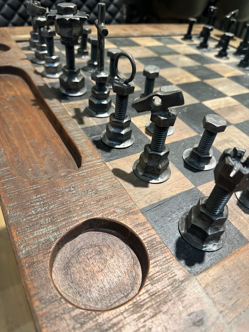 Table d'Échecs de Luxe "Échiquier Impérial"