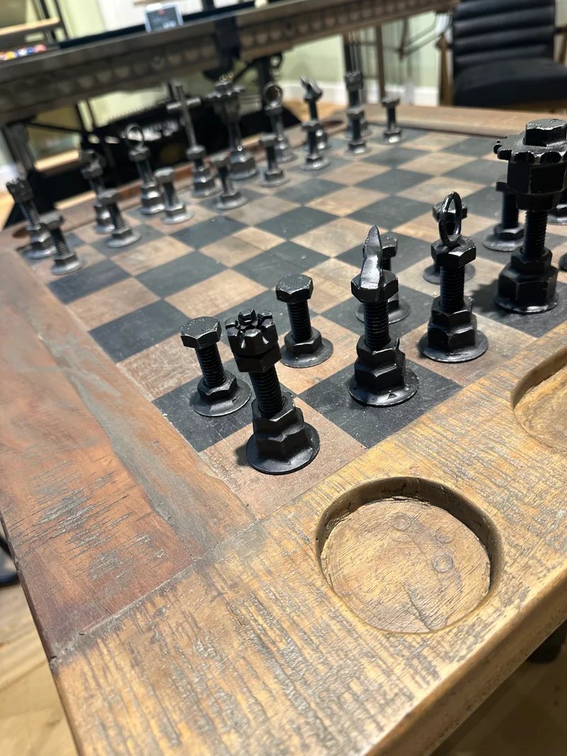 Table d'Échecs de Luxe "Échiquier Impérial"