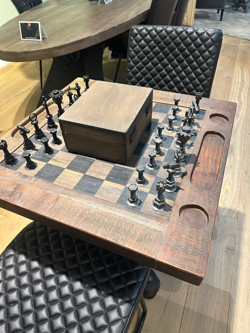 Table d'Échecs de Luxe "Échiquier Impérial"