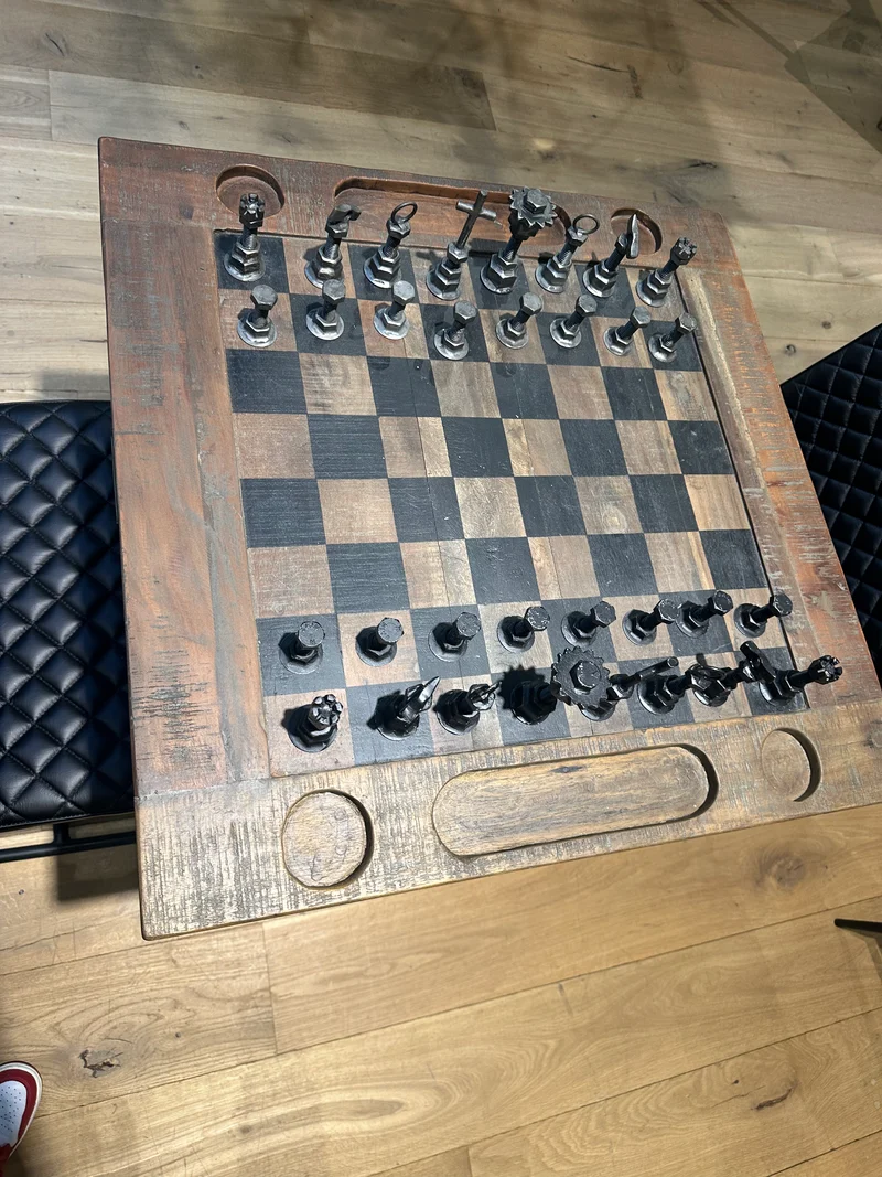 Table d'Échecs de Luxe "Échiquier Impérial"