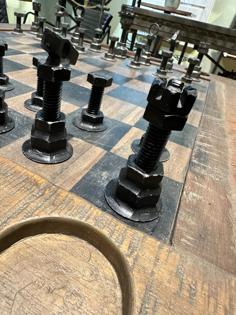 Table d'Échecs de Luxe "Échiquier Impérial"