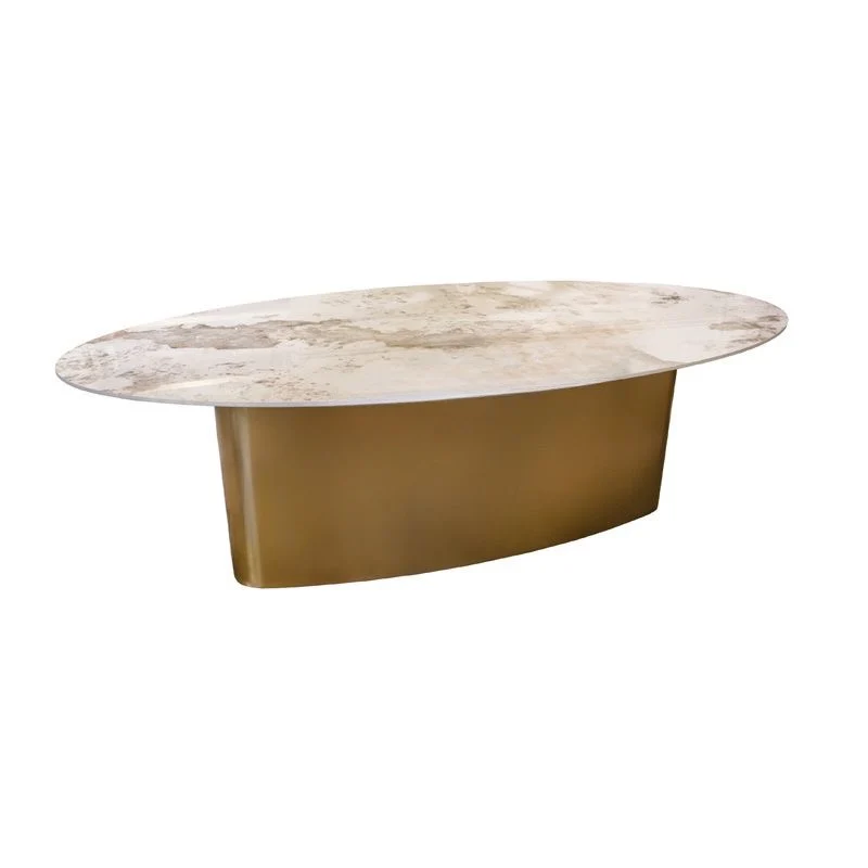 Table de Salle à Manger Ovale "Aurore" en Céramique