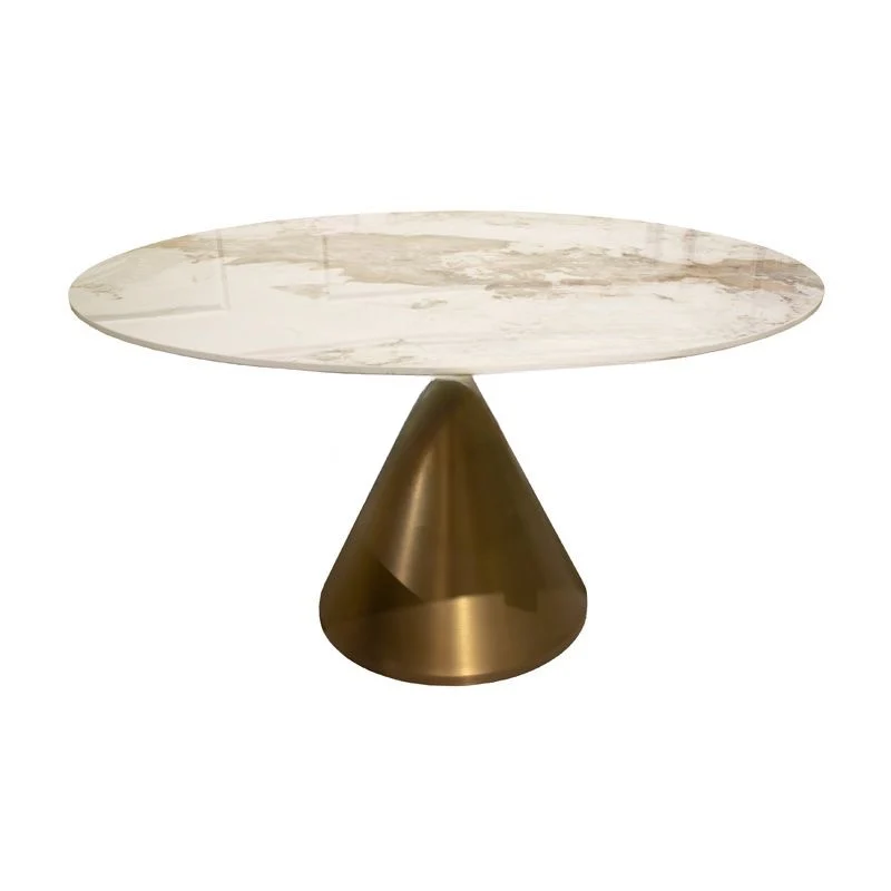 Table de Salle à Manger Ronde en Céramique "Solstice"