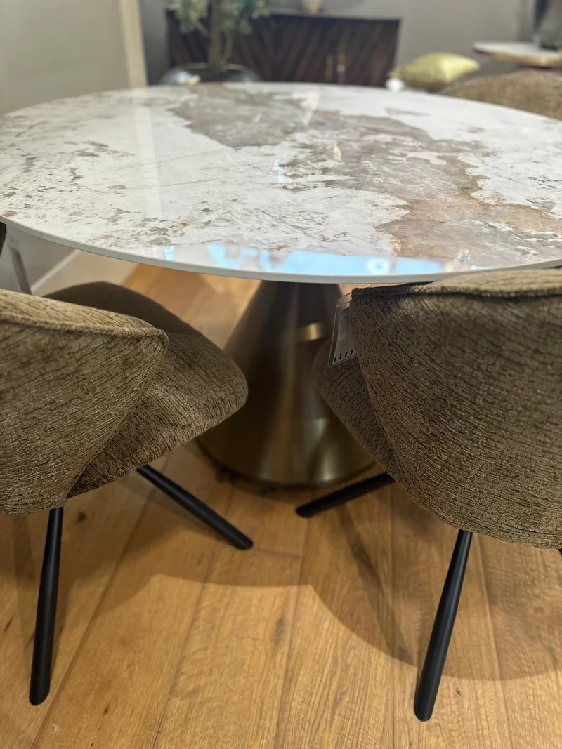 Table de Salle à Manger Ronde en Céramique "Solstice"