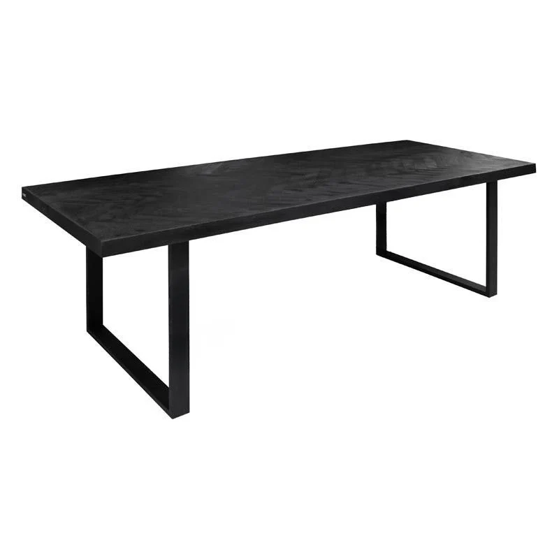 Table de Salle à Manger en Manguier Noir "L'Ébène Sauvage"