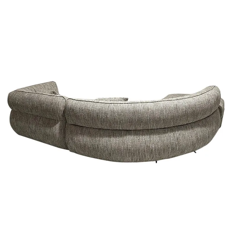 Canapé d'Angle 4 Places avec Pouf Polyvalent "Roma Colline"