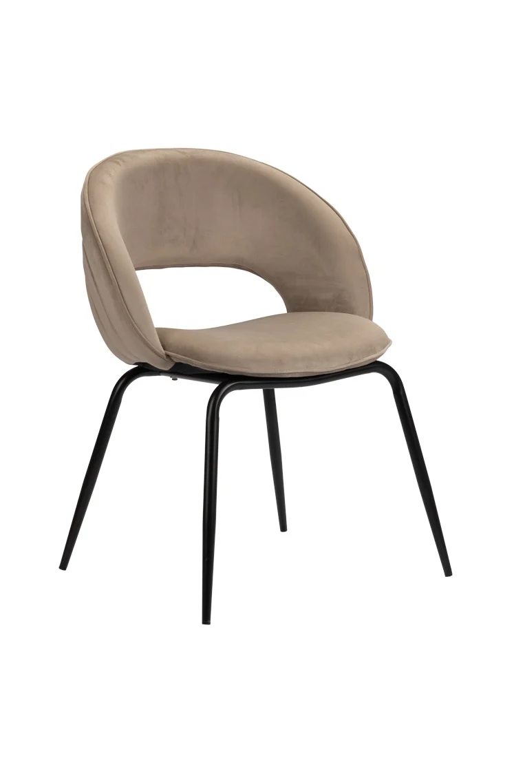 Chaise Design en Tissu et Métal "PRISMA"