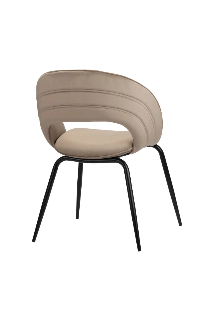 Chaise Design en Tissu et Métal "PRISMA"