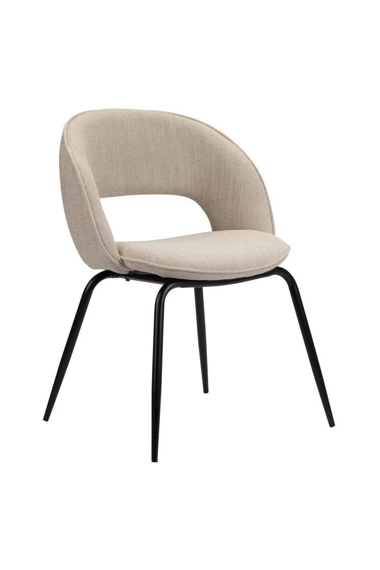 Chaise Design en Tissu et Métal "PRISMA"