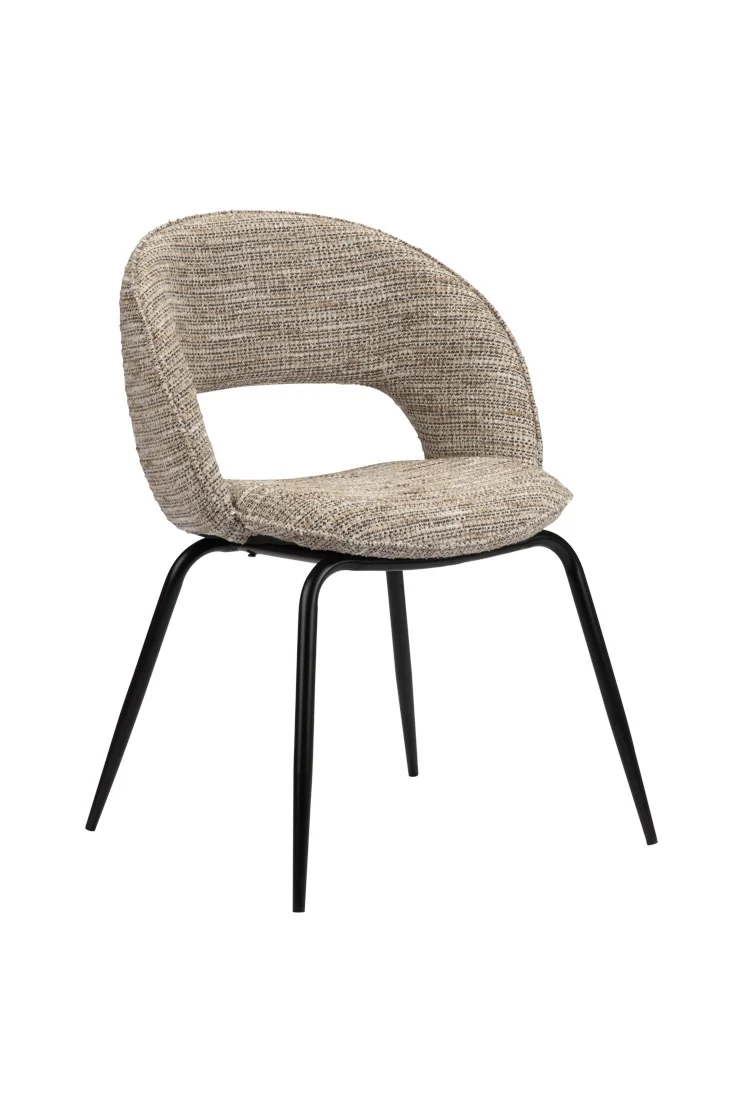 Chaise Design en Tissu et Métal "PRISMA"