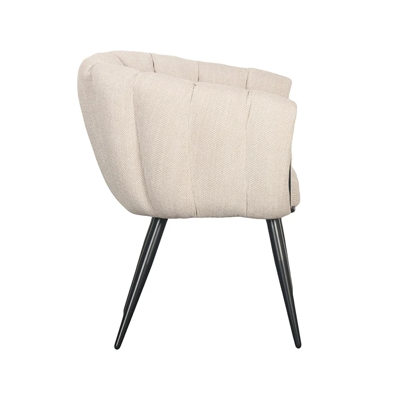 Chaise confort avec Accoudoirs "OPALINE" - Tissu Élégant