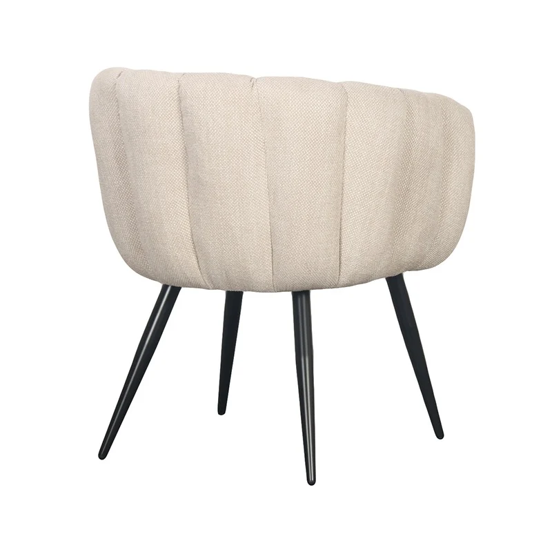 Chaise confort avec Accoudoirs "OPALINE" - Tissu Élégant