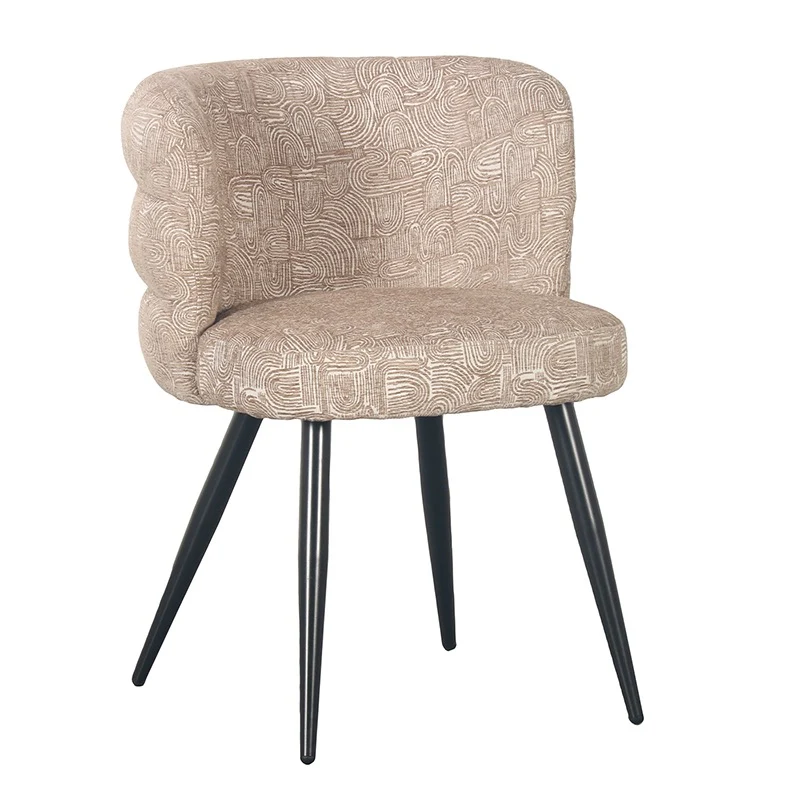 Chaise de Salle à Manger Design en Tissu "ÉTHÉRÉE"