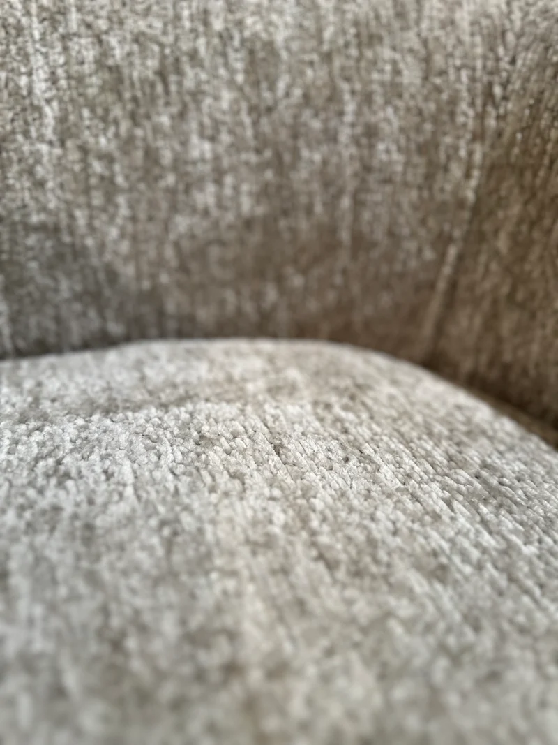 Fauteuil Design en Tissu Gris Clair "ZIGGY"