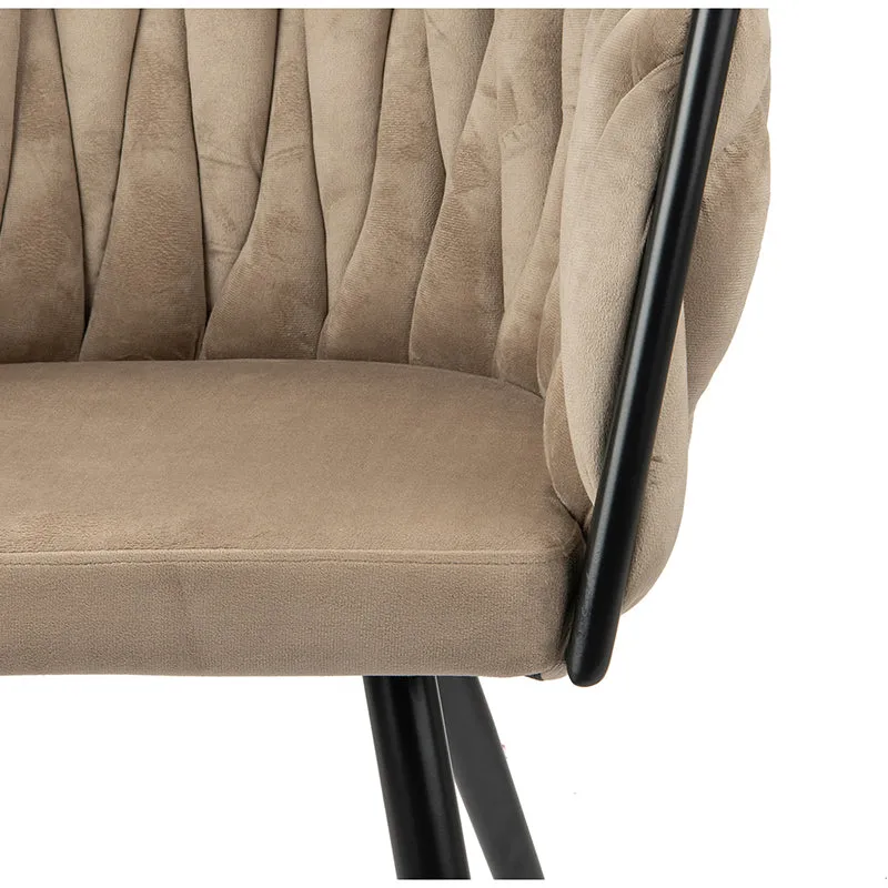 Chaise en Tissu "ONDA" - Plusieurs coloris
