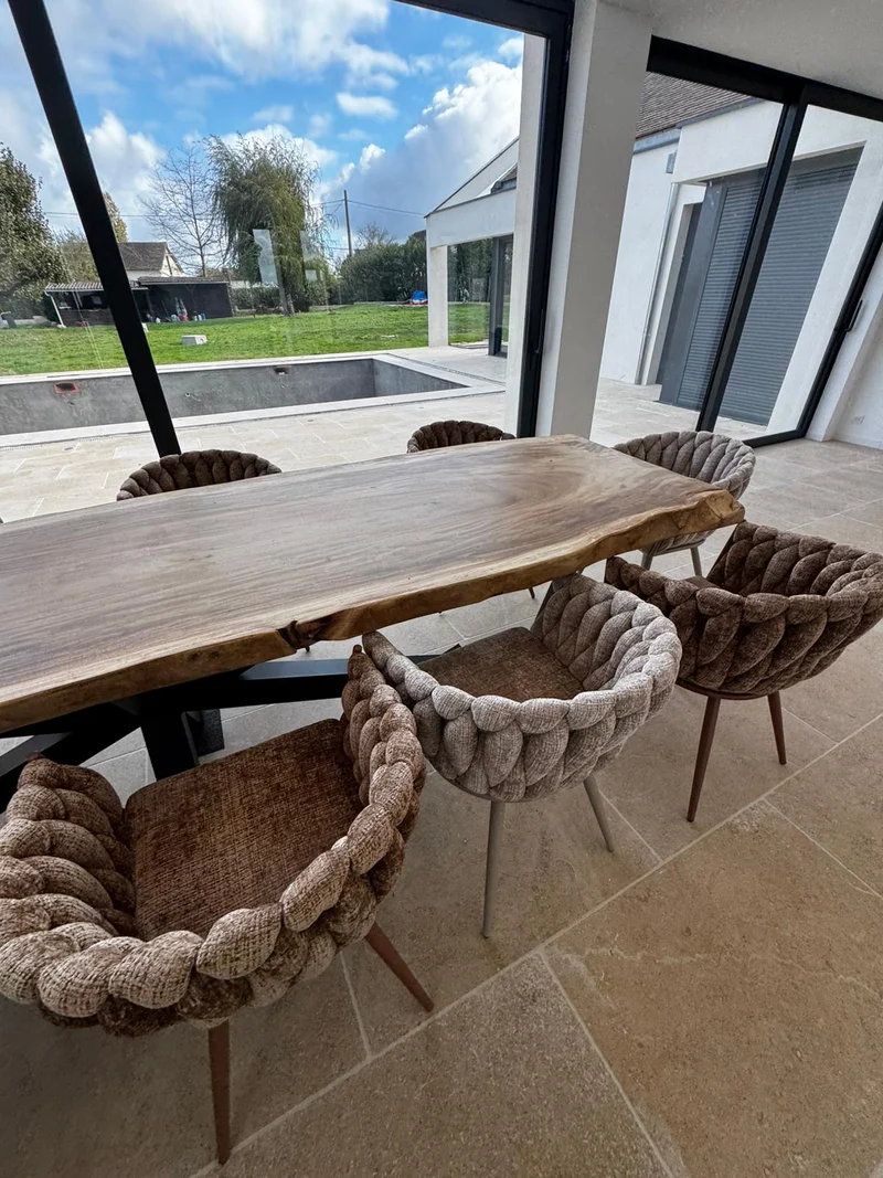 Chaise en Tissu "ONDA" - Plusieurs coloris