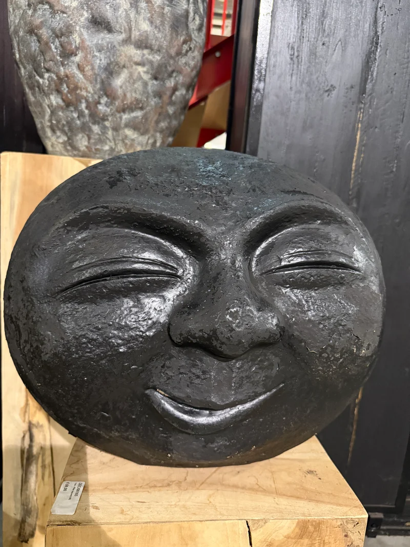 Décoration Murale "Tête de Lune" en Béton