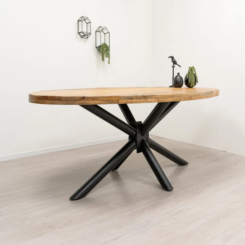 Table Ovale "KALAMATA" en Manguier Massif