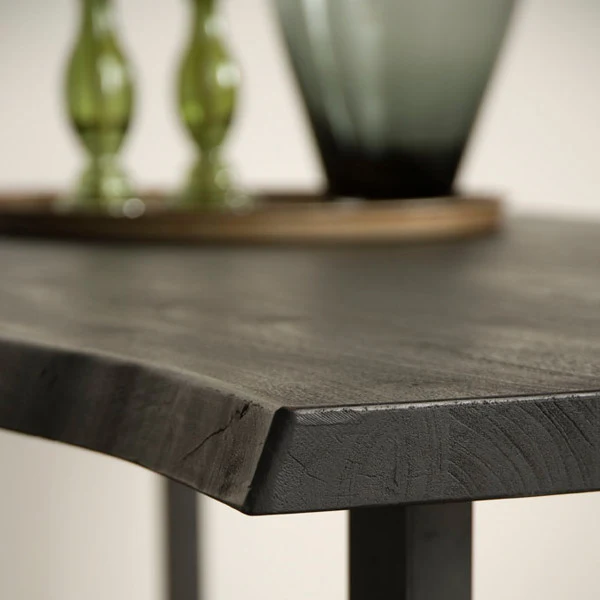 Table en Acacia Massif Noir "ALESIA"