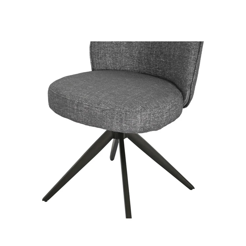Chaise repas tissu gris