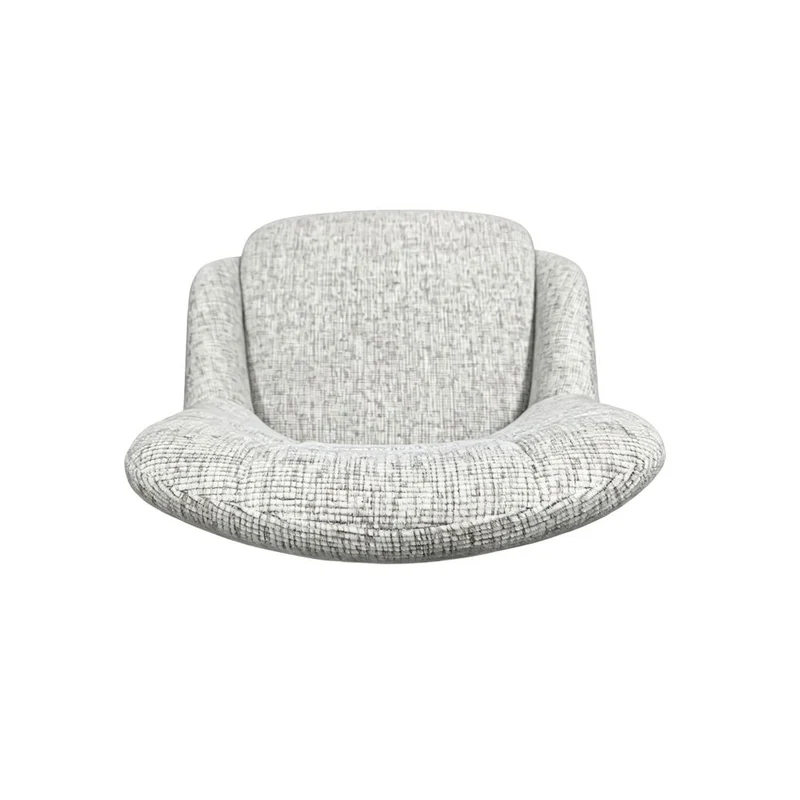Chaise repas en tissu écru