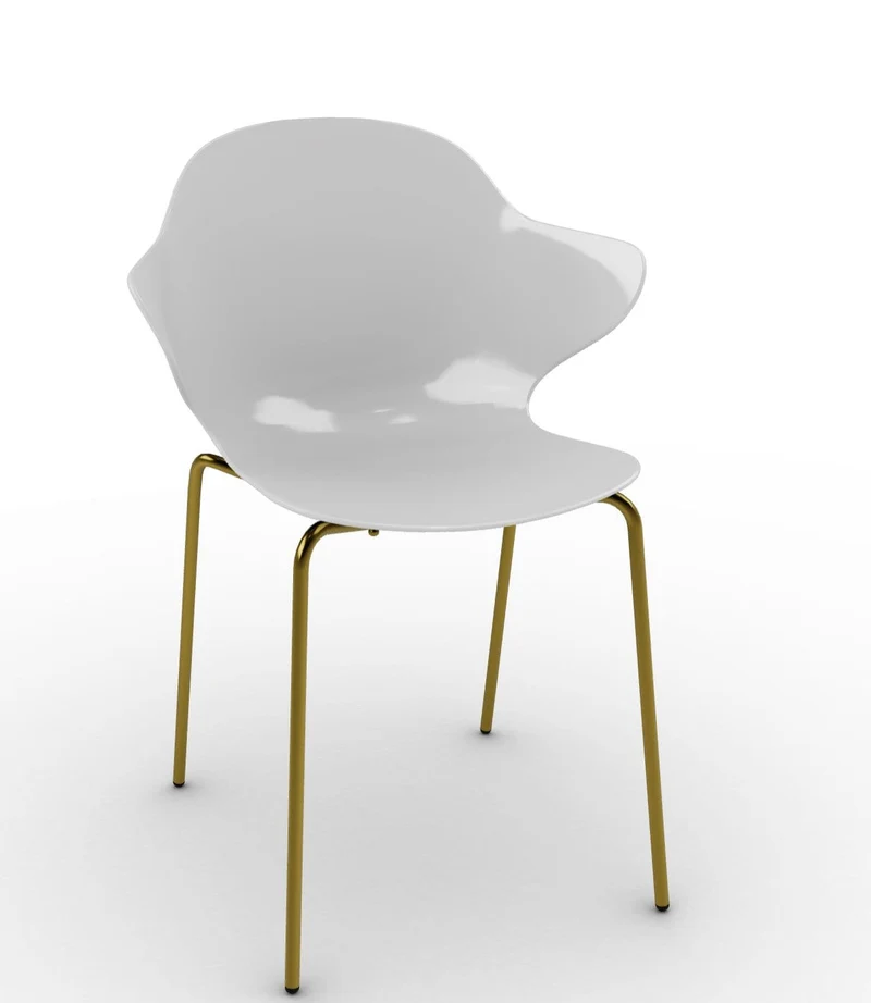 Chaise Calligaris - Saint Topez (Pieds en métal) CS1845