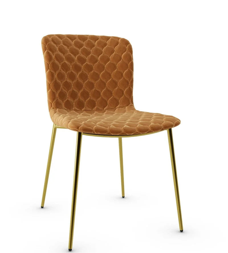 Chaise Calligaris - Love (Matelassé, Pieds en métal) CS1885-A