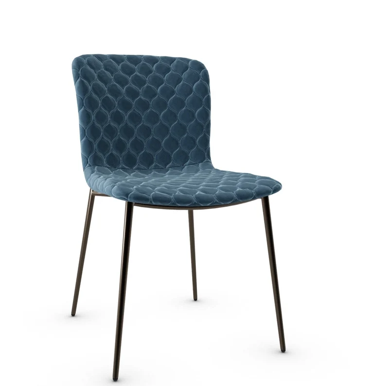 Chaise Calligaris - Love (Matelassé, Pieds en métal) CS1885-A