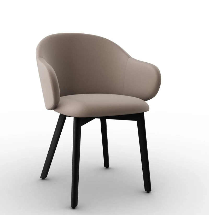 Chaise Calligaris - Holly Fab (Pieds en bois) CS2206