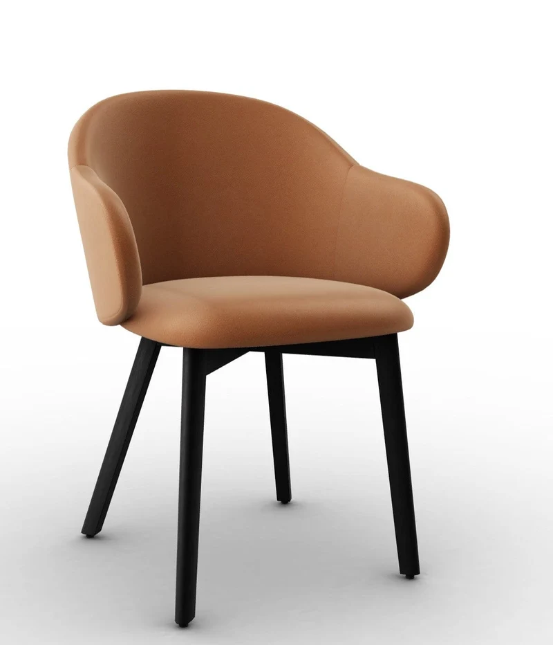 Chaise Calligaris - Holly Fab (Pieds en bois) CS2206