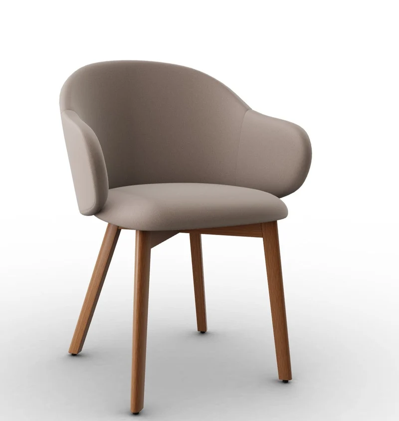 Chaise Calligaris - Holly Fab (Pieds en bois) CS2206