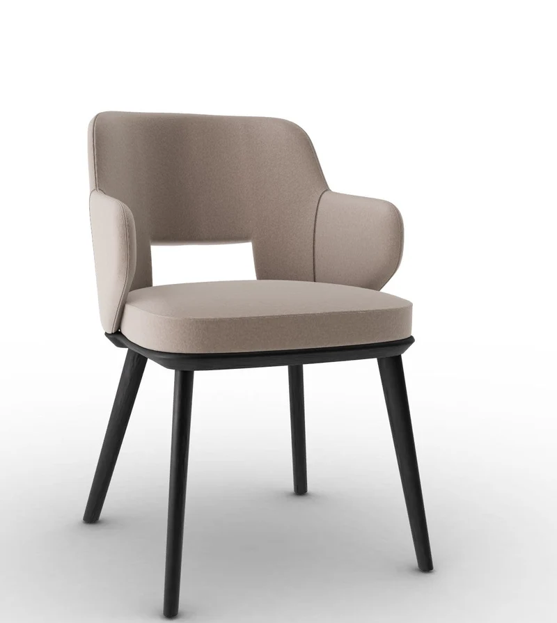 Chaise Calligaris - Foyer (Fauteuil avec pieds en bois) CS2000