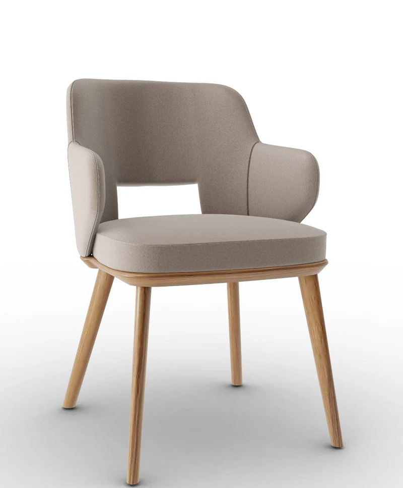 Chaise Calligaris - Foyer (Fauteuil avec pieds en bois) CS2000