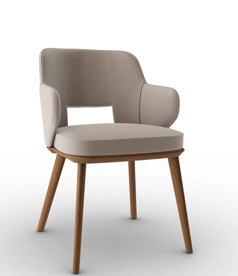 Chaise Calligaris - Foyer (Fauteuil avec pieds en bois) CS2000