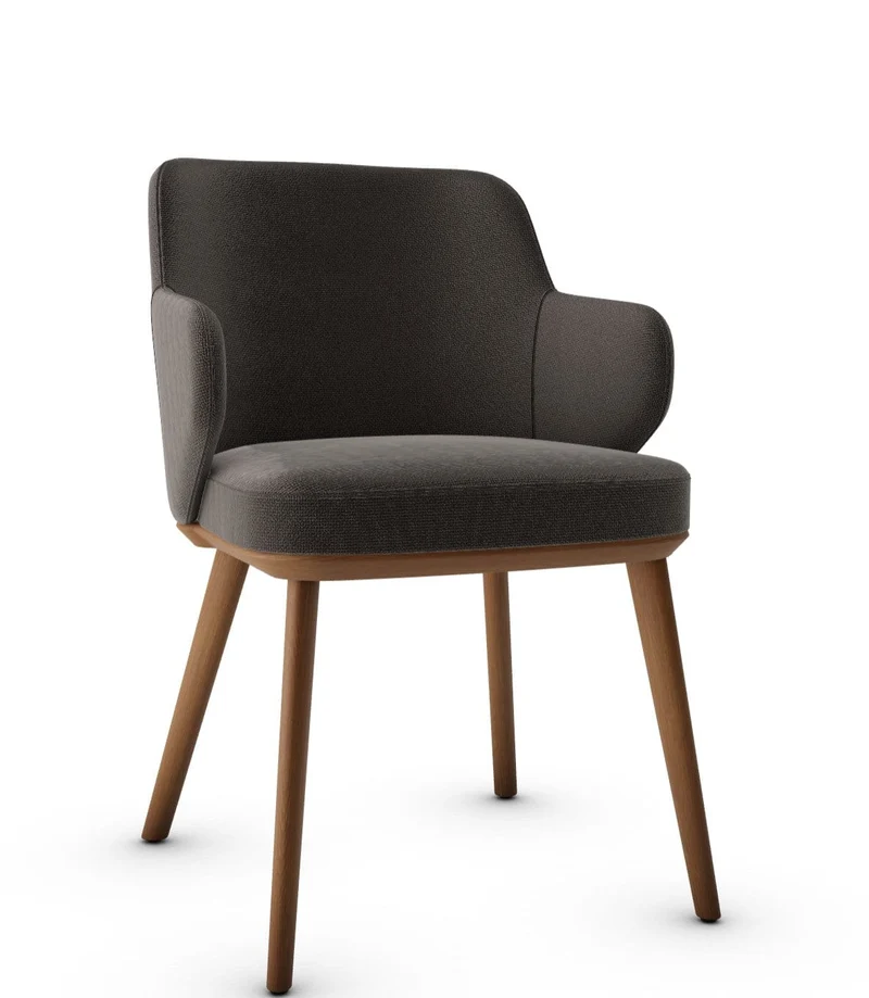 Chaise Calligaris - Foyer (Fauteuil avec pieds en bois) CS1889