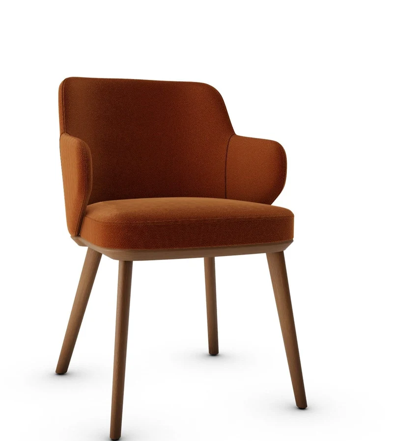 Chaise Calligaris - Foyer (Fauteuil avec pieds en bois) CS1889