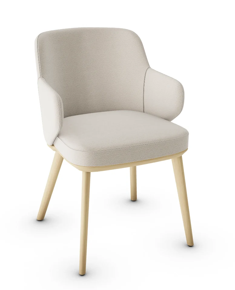 Chaise Calligaris - Foyer (Fauteuil avec pieds en bois) CS1889