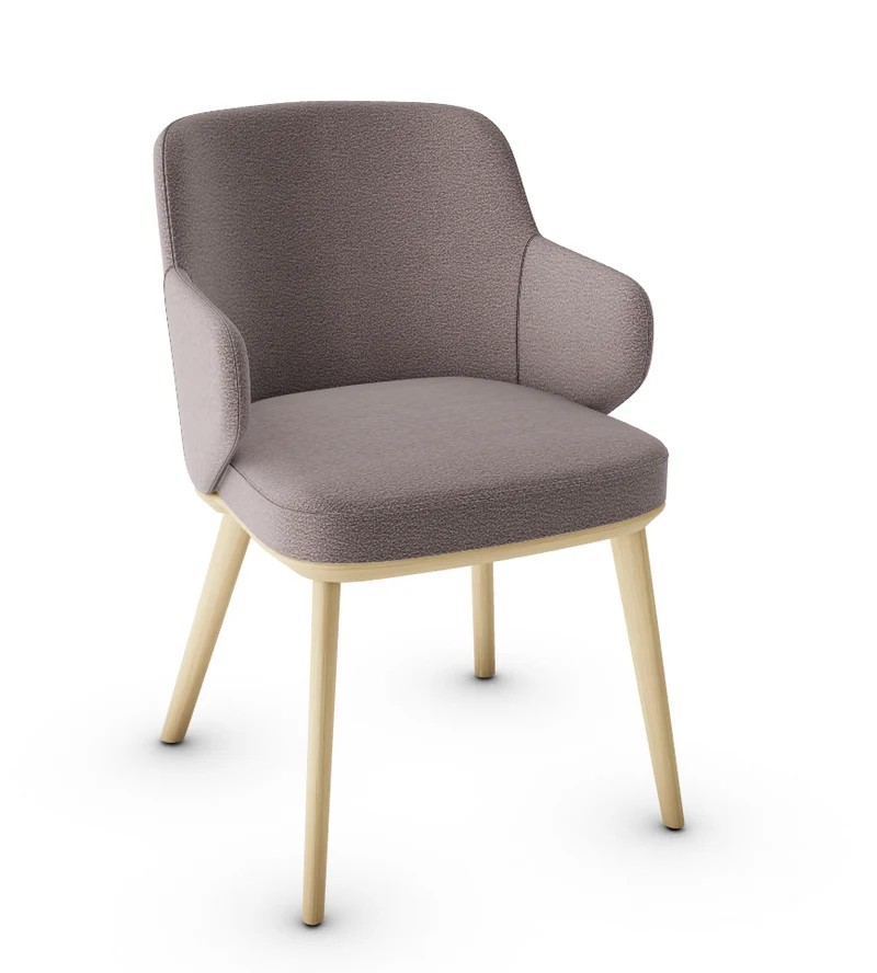Chaise Calligaris - Foyer (Fauteuil avec pieds en bois) CS1889