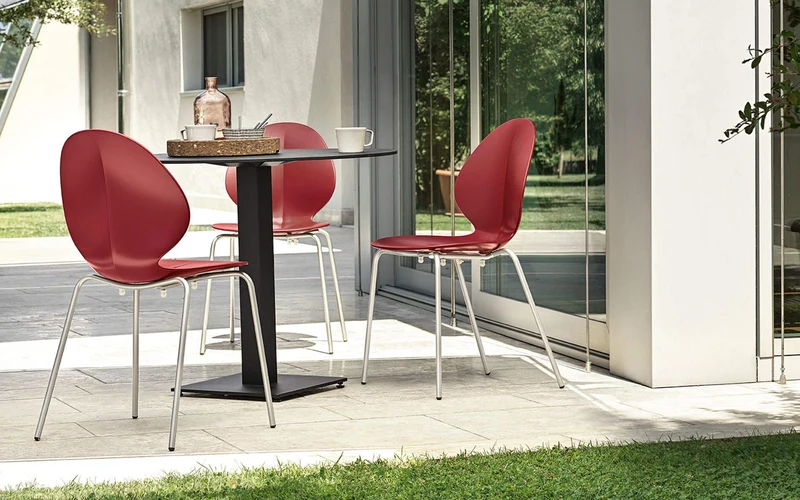 Chaise Calligaris - Basil (Chromé, Pieds en métal) CS1359