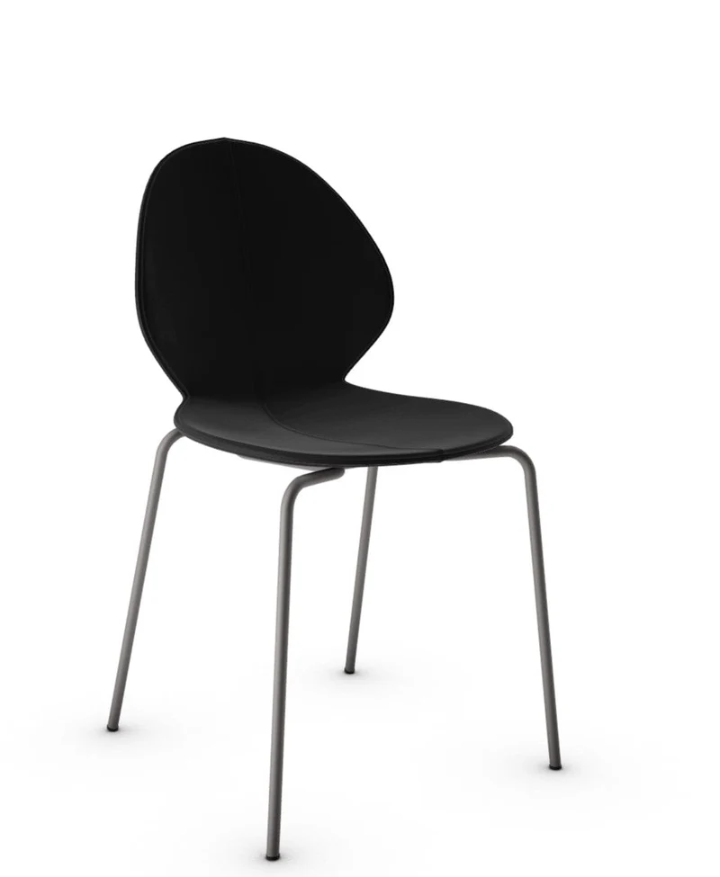 Chaise Calligaris - Basil (Grège, Pieds en métal) CS1359