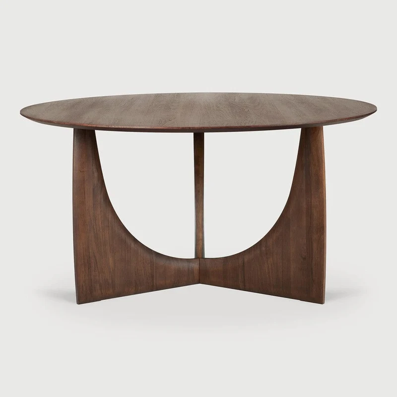 Ethnicraft Table ronde - Geometric teck