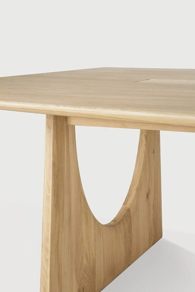 Ethnicraft Table de réunion - Geometric chêne