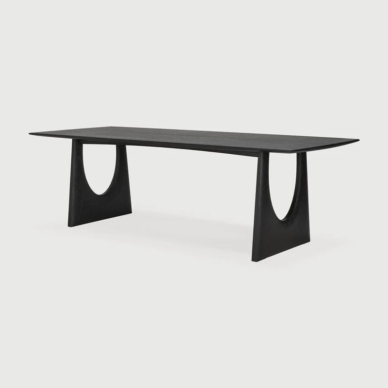 Ethnicraft Table à manger - Geometric chêne noir