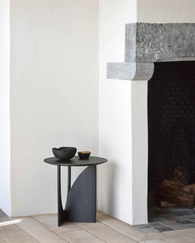 Ethnicraft Table d'appoint - Geometric chêne noir
