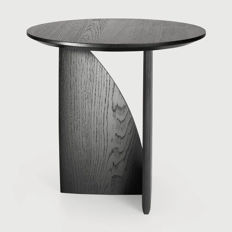 Ethnicraft Table d'appoint - Geometric chêne noir