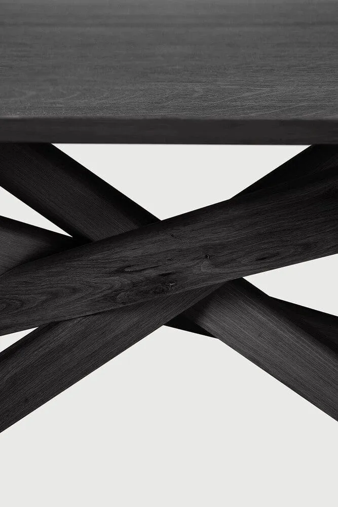 Table rectangulaire Ethnicraft - Mikado chêne noir