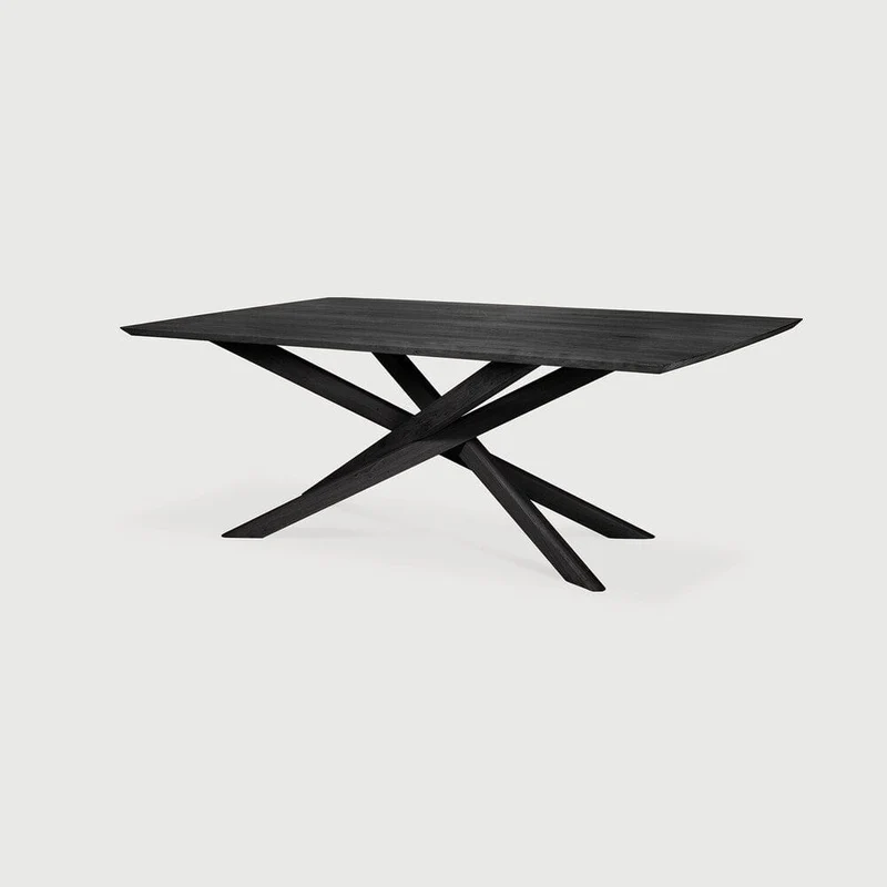Table rectangulaire Ethnicraft - Mikado chêne noir