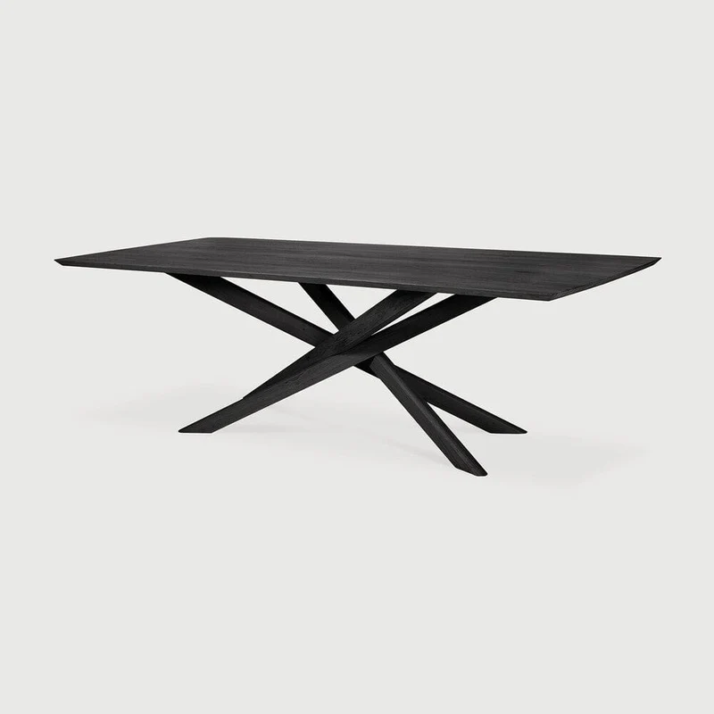 Table rectangulaire Ethnicraft - Mikado chêne noir